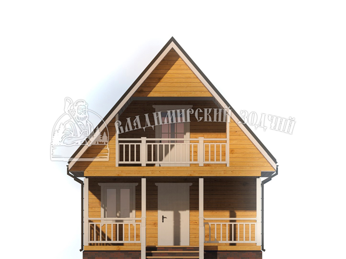 Проект Баня из бруса ББ055