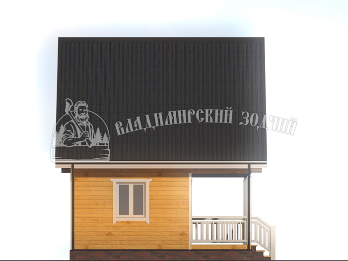 Проект Баня из бруса ББ055