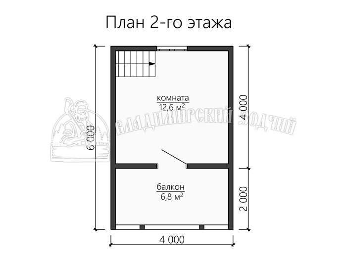 Проект Баня из бруса ББ055 
