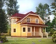 Проект Дом из бруса ДБ072