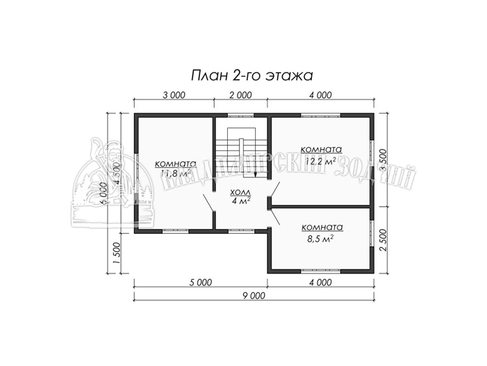 Проект Дом из бруса ДБ079 