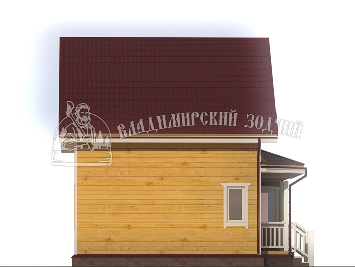 Проект Дом из бруса ДБ080