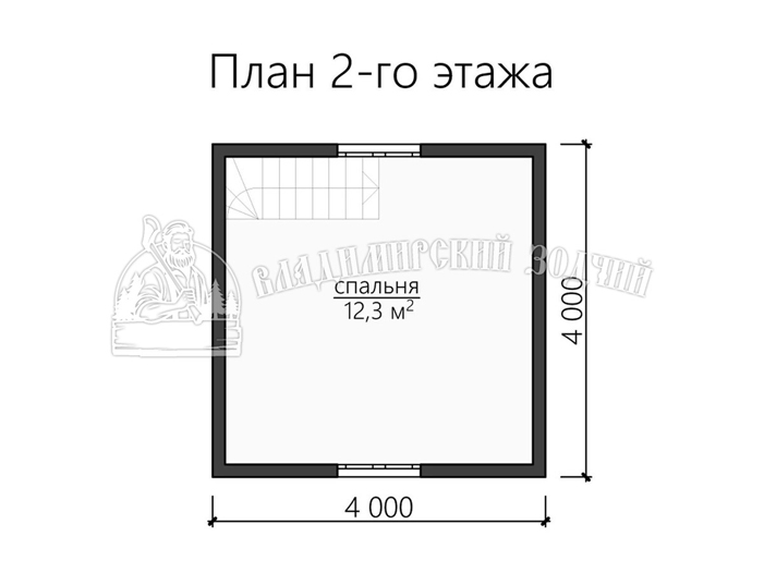 Проект Дом из бруса ДБ091 