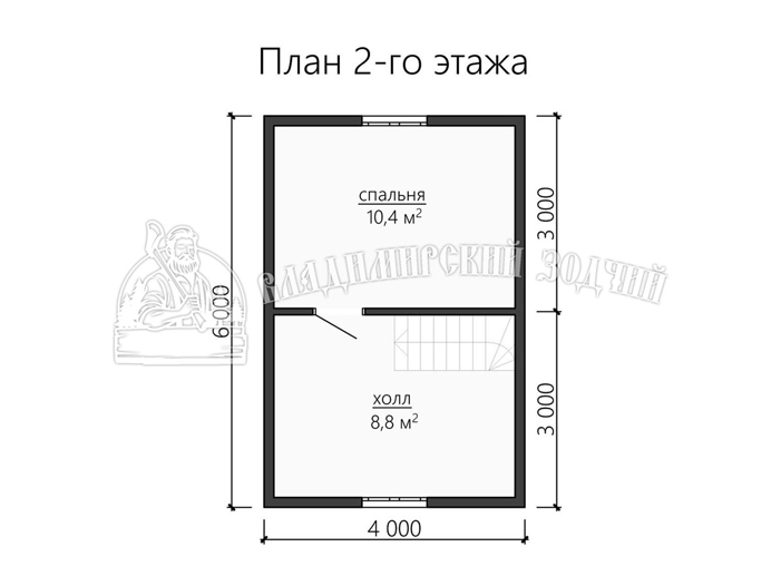 Проект Дом из бруса ДБ106 