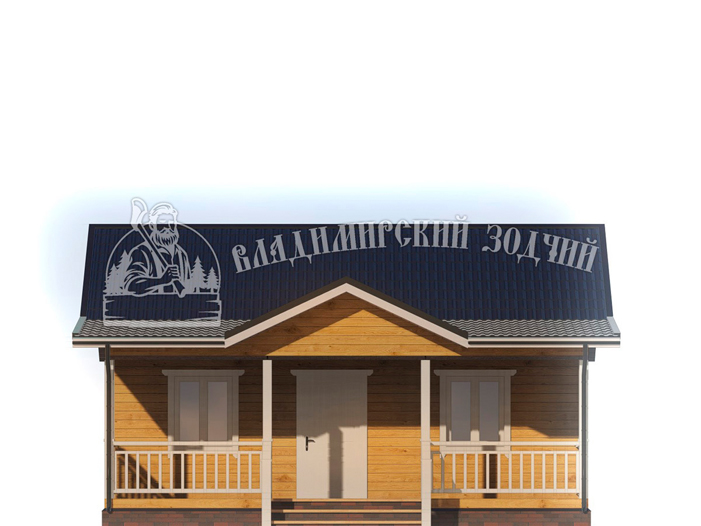 Проект Дом из бруса ДБ118