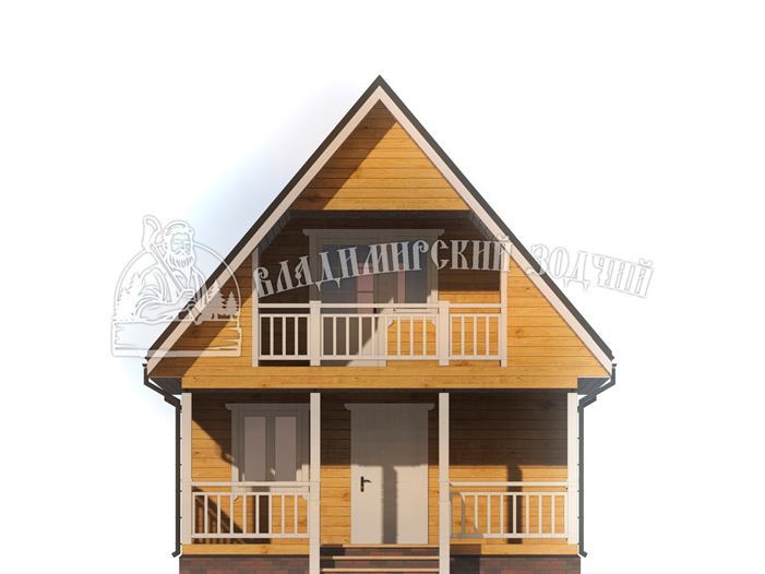 Проект Дом из бруса ДБ135