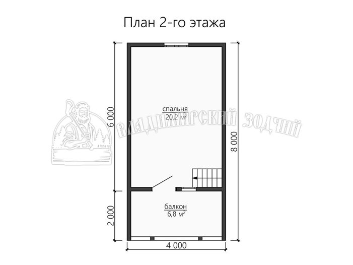 Проект Дом из бруса ДБ135 