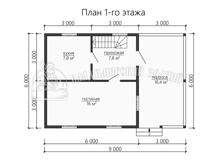 Проект Дом из бруса ДБ137