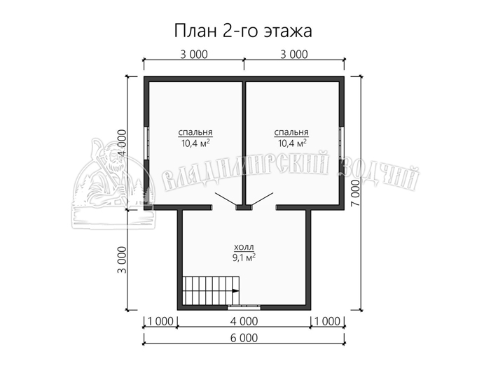 Проект Дом из бруса ДБ141 