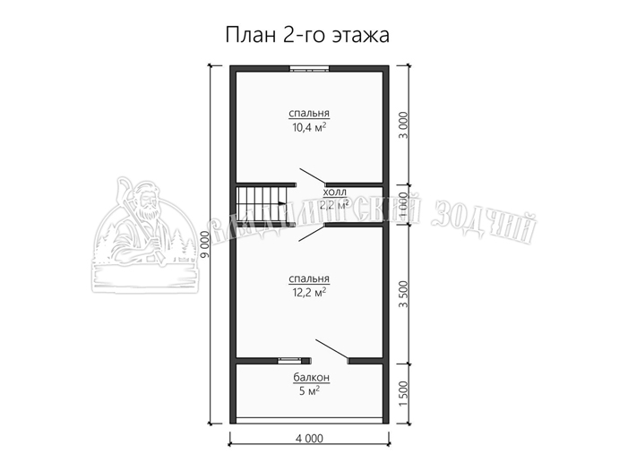 Проект Дом из бруса ДБ147 