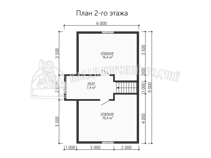 Проект Дом из бруса ДБ176 
