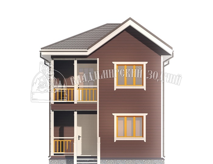 Проект Каркасный дом ДК020