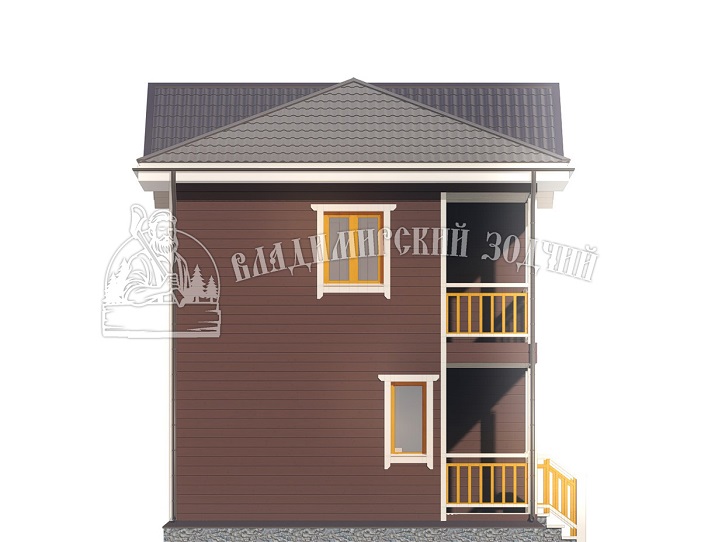 Проект Каркасный дом ДК020