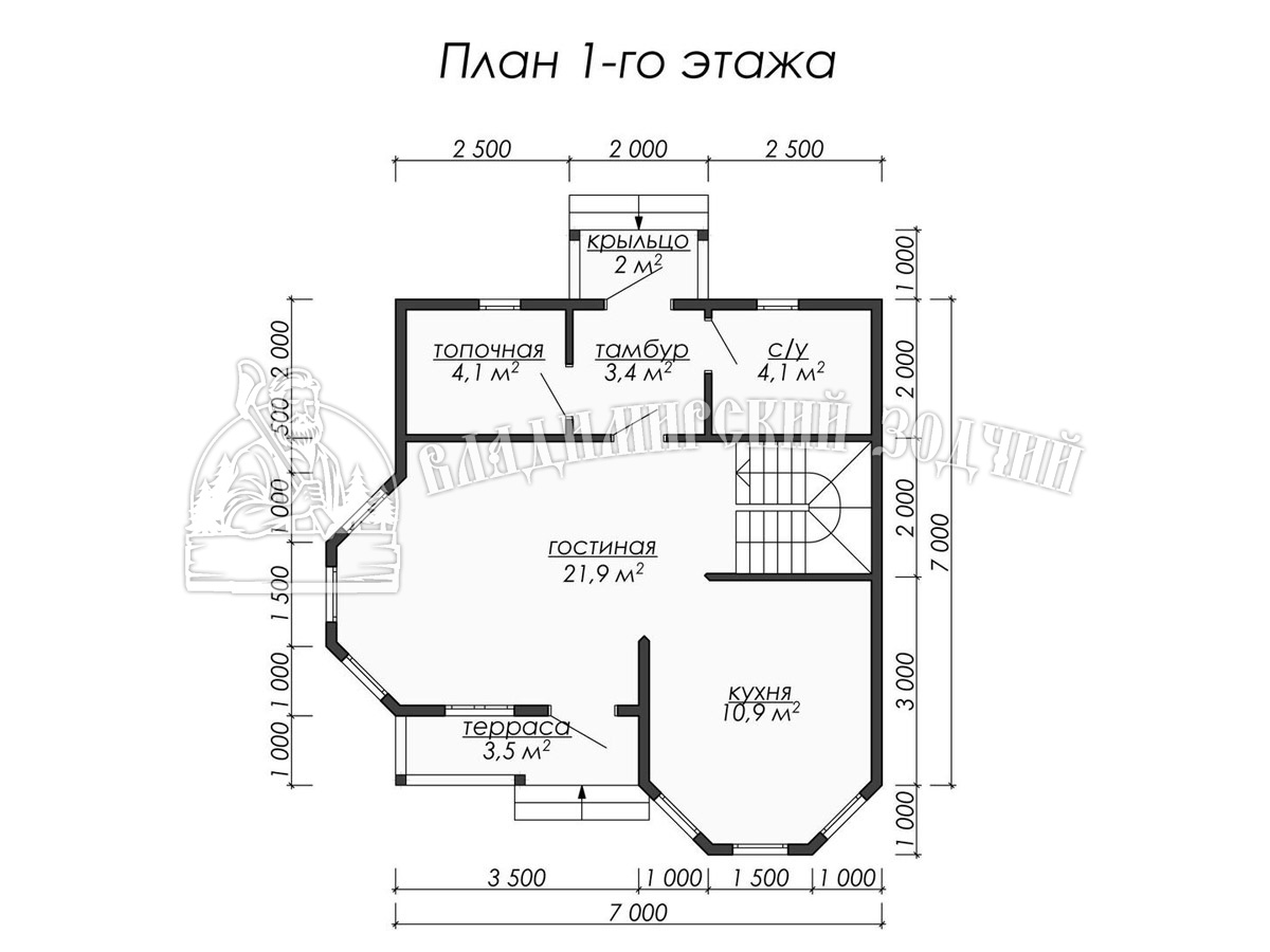 Проект Каркасный дом ДК029