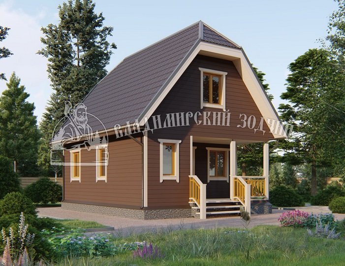 Проект Каркасный дом ДК050