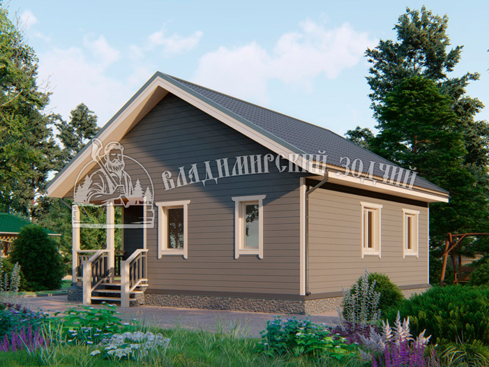 Проект Каркасный дом ДК055