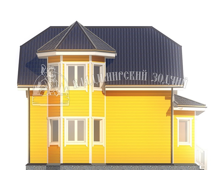 Проект Каркасный дом ДК072