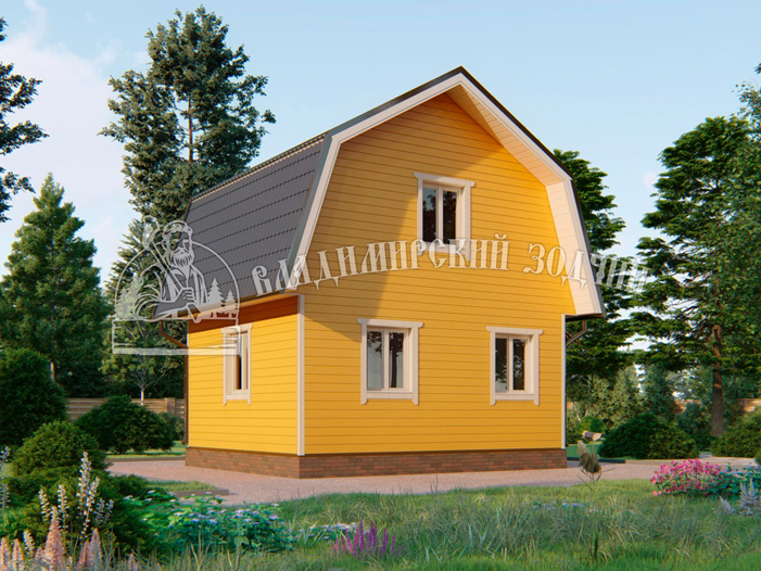 Проект Каркасный дом ДК102