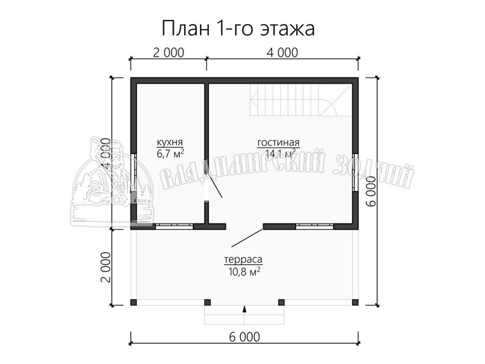 Проект Каркасный дом ДК108