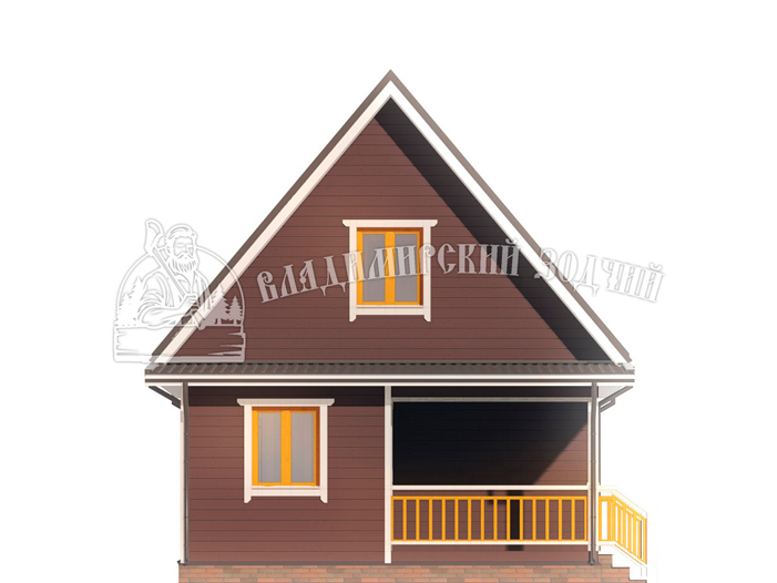 Проект Каркасный дом ДК150
