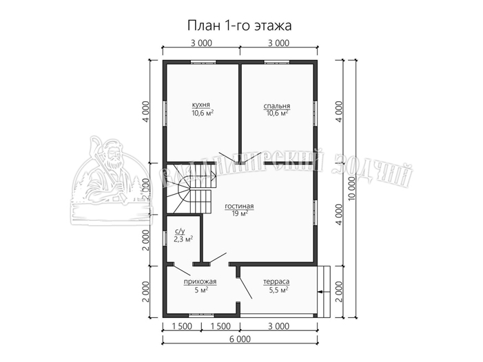 Проект Каркасный дом ДК150