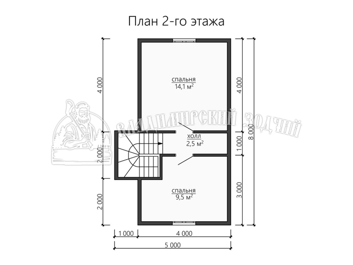 Проект Каркасный дом ДК150 