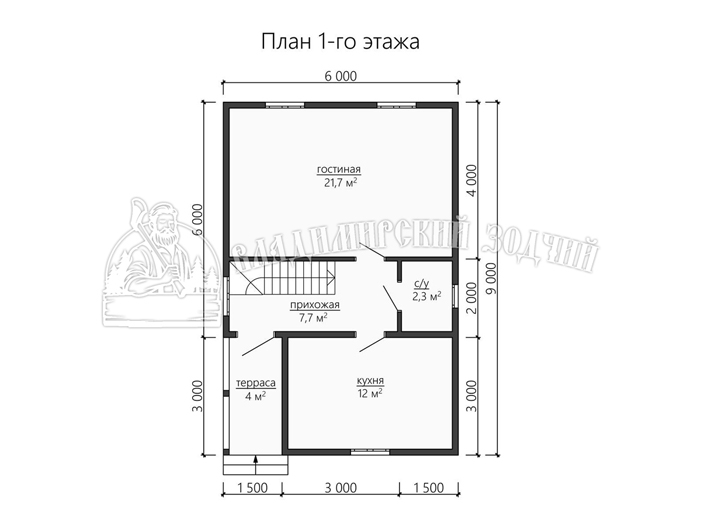 Проект Каркасный дом ДК153