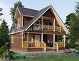 Проект Каркасный дом ДК160