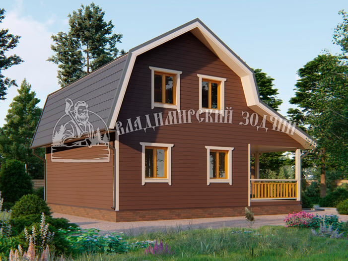 Проект Каркасный дом ДК170