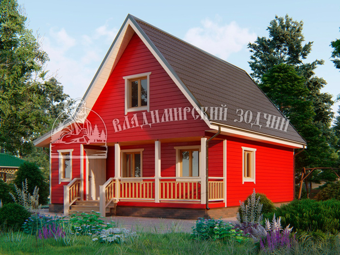Проект Каркасный дом ДК171
