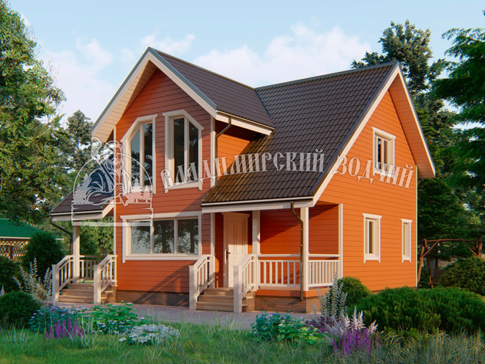 Проект Каркасный дом ДК177