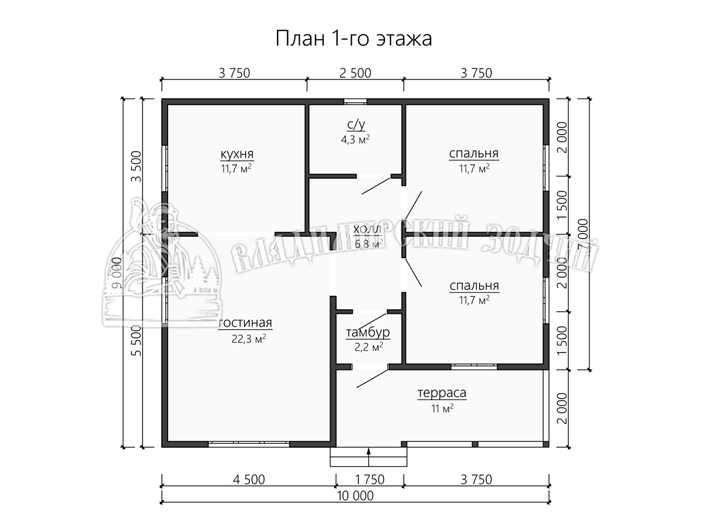 Проект Каркасный дом ДК193