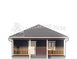 Проект Каркасный дом ДК210