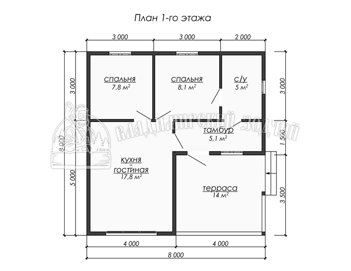 Проект Каркасный дом ДК238