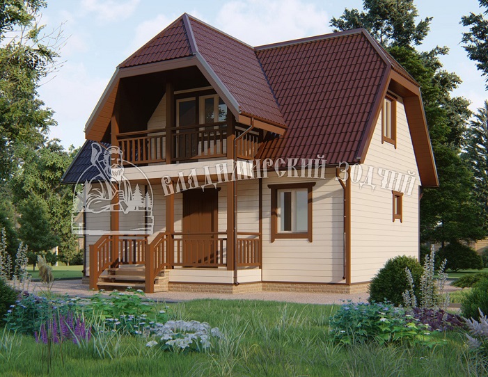 Проект Каркасный дом ДК248