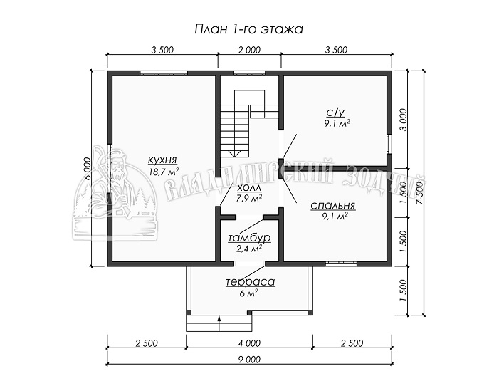 Проект Каркасный дом ДК248