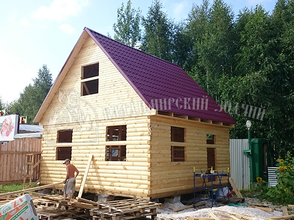 Дом из бруса в коттеджном поселке Приозерские дачи