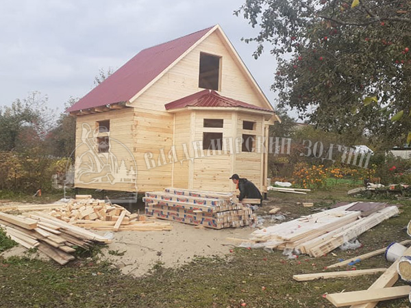Дом из бруса в деревне Нижнее Сельцо